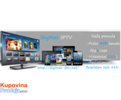 SkyMax IPTV-Preko 500Kanala(EX-YU,strani,filmski)